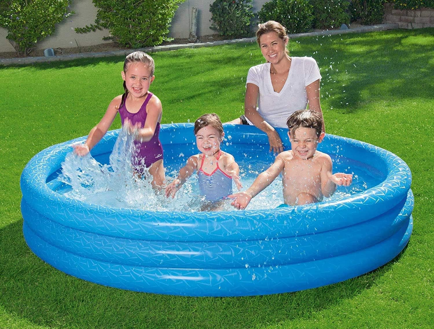 Piscină pentru copii Bestway Classic, culori asortate, 51027-17 183 x 183 x 33 cm, multicoloră