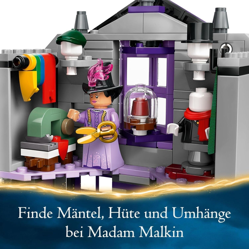 LEGO Harry Potter Ollivanders & Madam Malkins Anzüge, Länder der Winkelgasse, Kinderspielset, Zaubererspielzeug, Fantasy-Geschenke für Mädchen, Jungen und Fans ab 8 Jahren 76439 Bausets Besuche den LEGO-Store