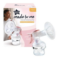 Tommee Tippee Made for Me Manuelle Einzel-Milchpumpe, Starke Saugkraft, Ergonomischer Griff, Tragbare Und Leise Milchpumpe, Samt Babyflasche Zubehör Essen und Stillen Bebe Naty Shop