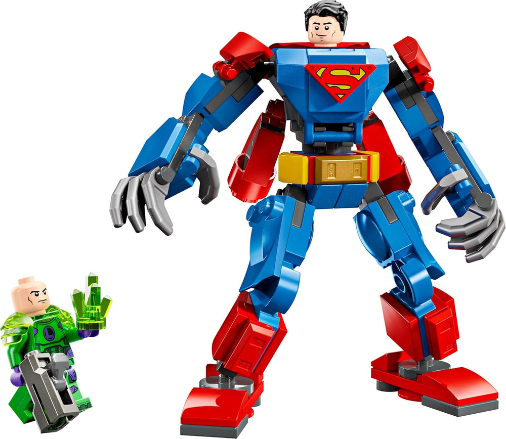 LEGO DC Superman Mech Vs. Lex Luthor – Superhelden-Spielzeug mit 2 Minifiguren – baubare Actionfigur mit beweglichen Armen, Beinen und Fingern – Geschenk für Jungen und Mädchen ab 6 Jahren. 76302 Bausets. Besuchen Sie den LEGO-Store