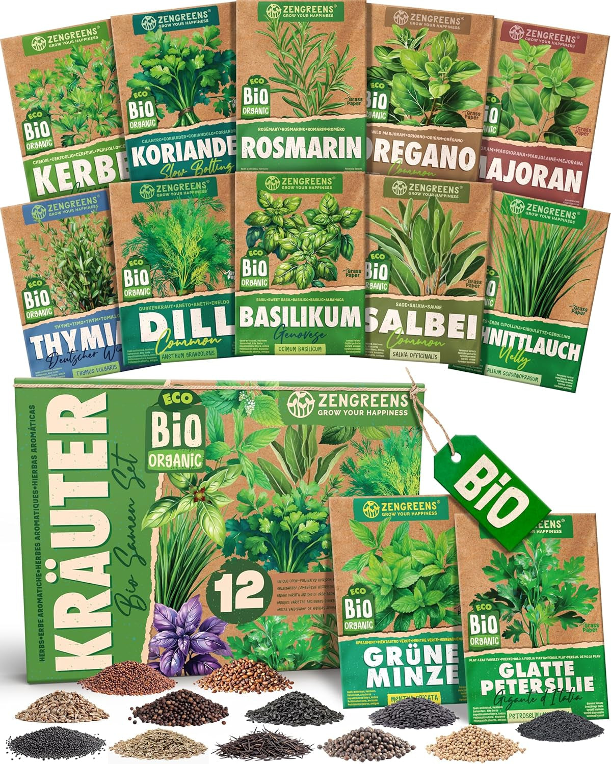 Bio-Tomatensamen im 10er-Set – 10 Tomatensamen für den einfachen Anbau im Garten, Balkon oder Hochbeet – Pflanzensamen – Setzlinge