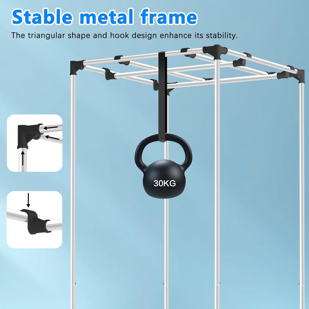 Aygrochy-Wachstumszelt, 60 x 60 x 160 cm, Indoor-Wachstumszelt mit reflektierender, weißer, herausnehmbarer PEVA-Bodenschale für Platz für den Pflanzenanbau