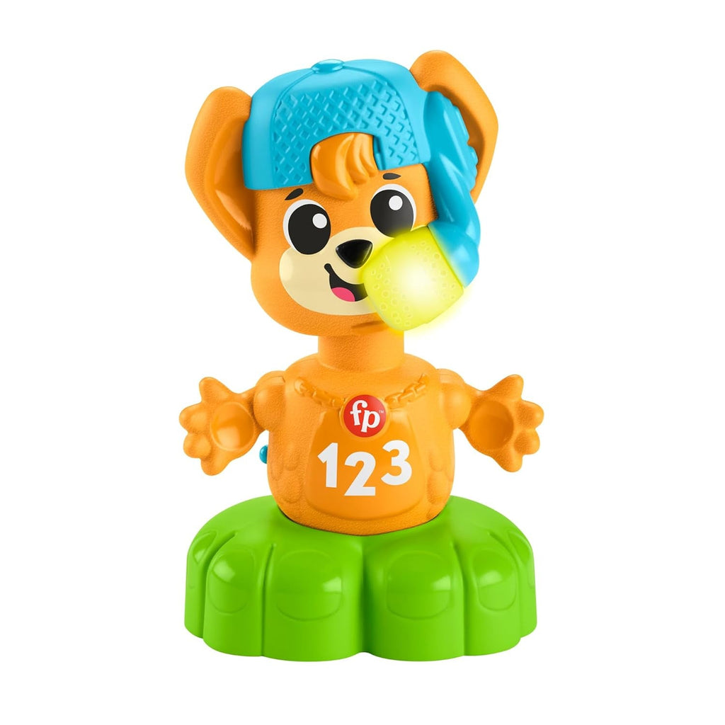 Fisher Price Animal Band Rino vulpea Învață contrariile, vulpe interactivă pentru a învăța prin mișcare, lumini colorate, cântece și sunete, jucărie pentru copii, 9+ luni, HYL02 Jucarii Bebe Naty Shop Titlu implicit