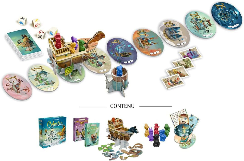Beschuldigen! Celestia Big Box • Komplettes Basisspiel für Sammler + 2 Erweiterungen, Familienbrettspiel – für 2 bis 6 Spieler – ab 8 Jahren – 30 Minuten