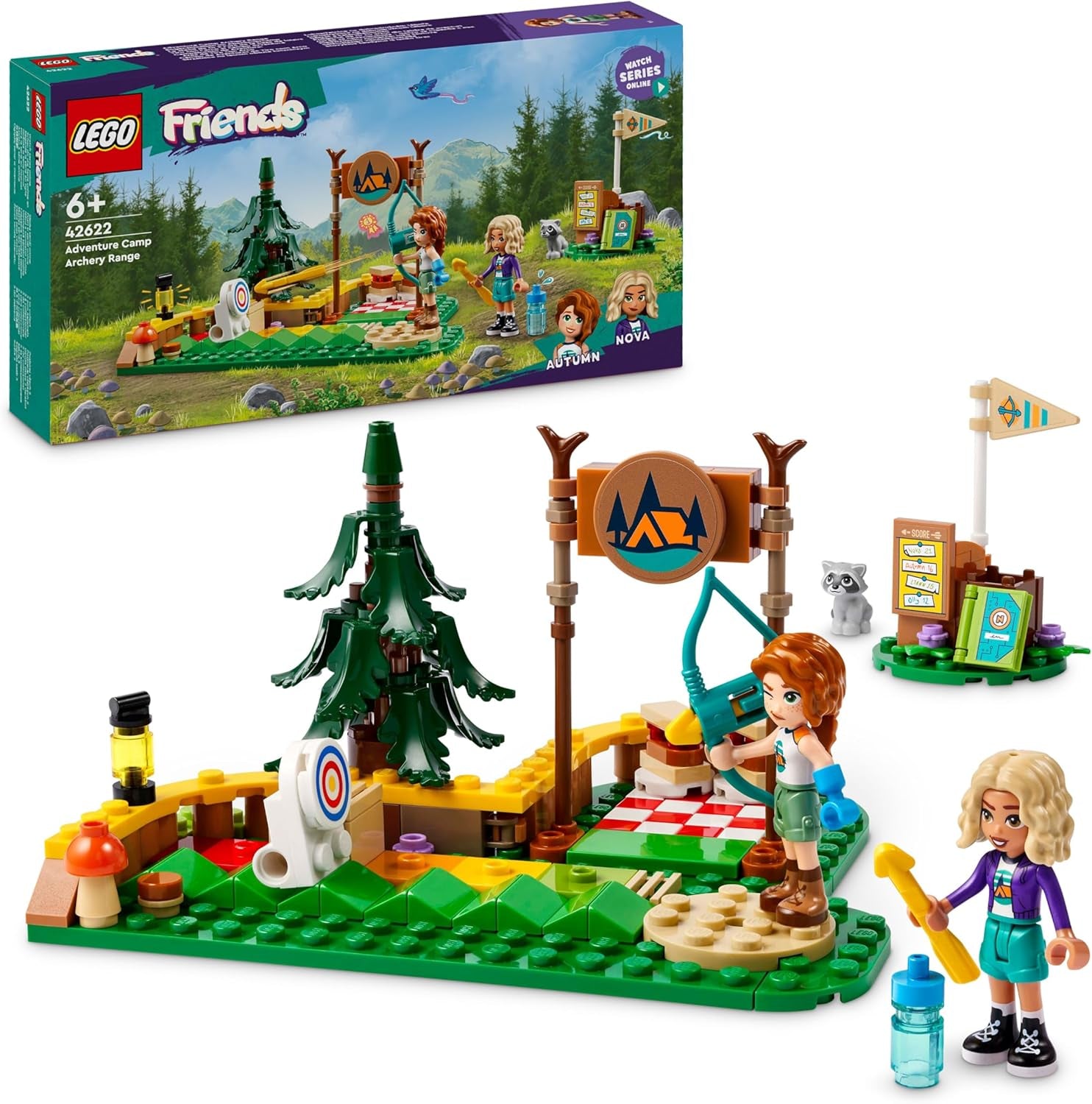 LEGO Friends Wohnmobil, Bauset für Rollenspiele mit einem Spielzeug Wohnwagen, Geschenk für Mädchen ab 7 Jahren, kreatives Spielset mit 3 Minifiguren und Ferretchen Tierfigur 42663