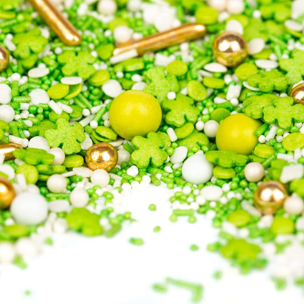 Super Streusel, Glücksbringer, grüne Zuckerstreusel, 90 Gramm Streusel Naty Shop