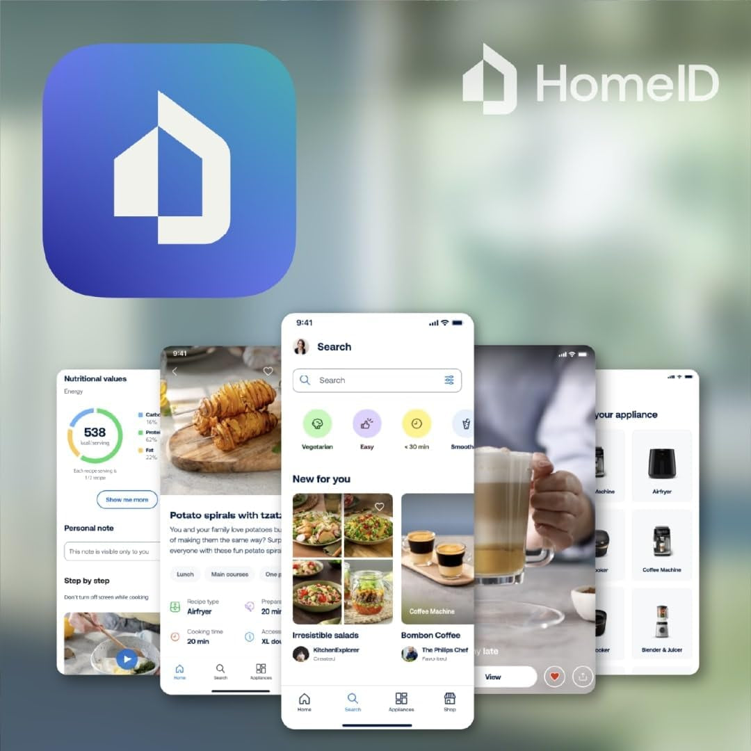 Philips Airfryer 3000 Serie 6,2 l, Kochfenster, 16 Kochfunktionen in 1, Rapidair Plus-Technologie, Fettentfernung, Rezeptanwendung Homeid Appliances Naty Shop
