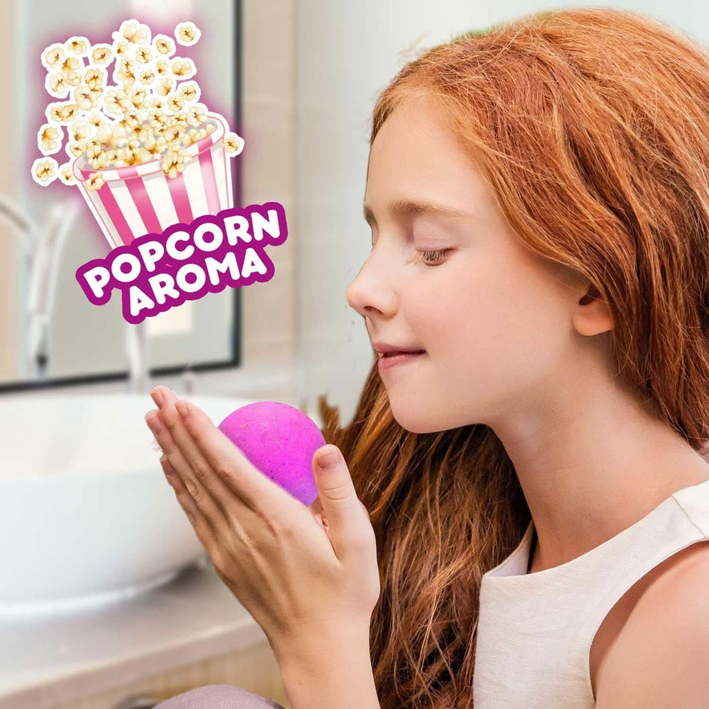 INKEE UNICORN | Bomba de baie pentru copii cu surpriza, 100 G, unicorn, parfum de floricele de porumb Mama si Copilul Naty Shop