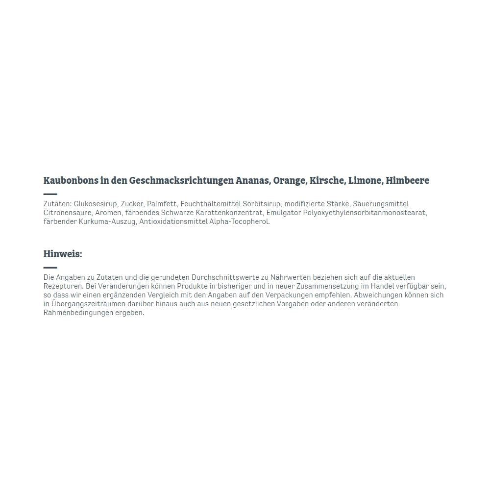 Kaufrüchtchen – 1 x 425G – Karamellbonbons mit fünf Fruchtgeschmacksrichtungen Naty Shop