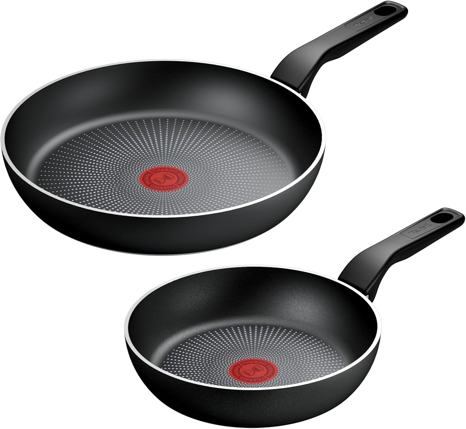 Tefal Recycled on, Pfanne 100 % recyceltes Aluminium, Antihaftbeschichtung, Induktion Töpfe und Pfannen Naty Shop Set Pfannen 24/28 cm