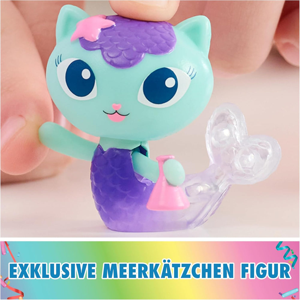 DREAMWORKS CASA DE PĂPUSI GABBY - Pachet de mobilier Bobble Kitty de Meerkätzchen, Figurină Pisică cu mobilier și accesorii pentru casă de păpuși, Vârste 3+