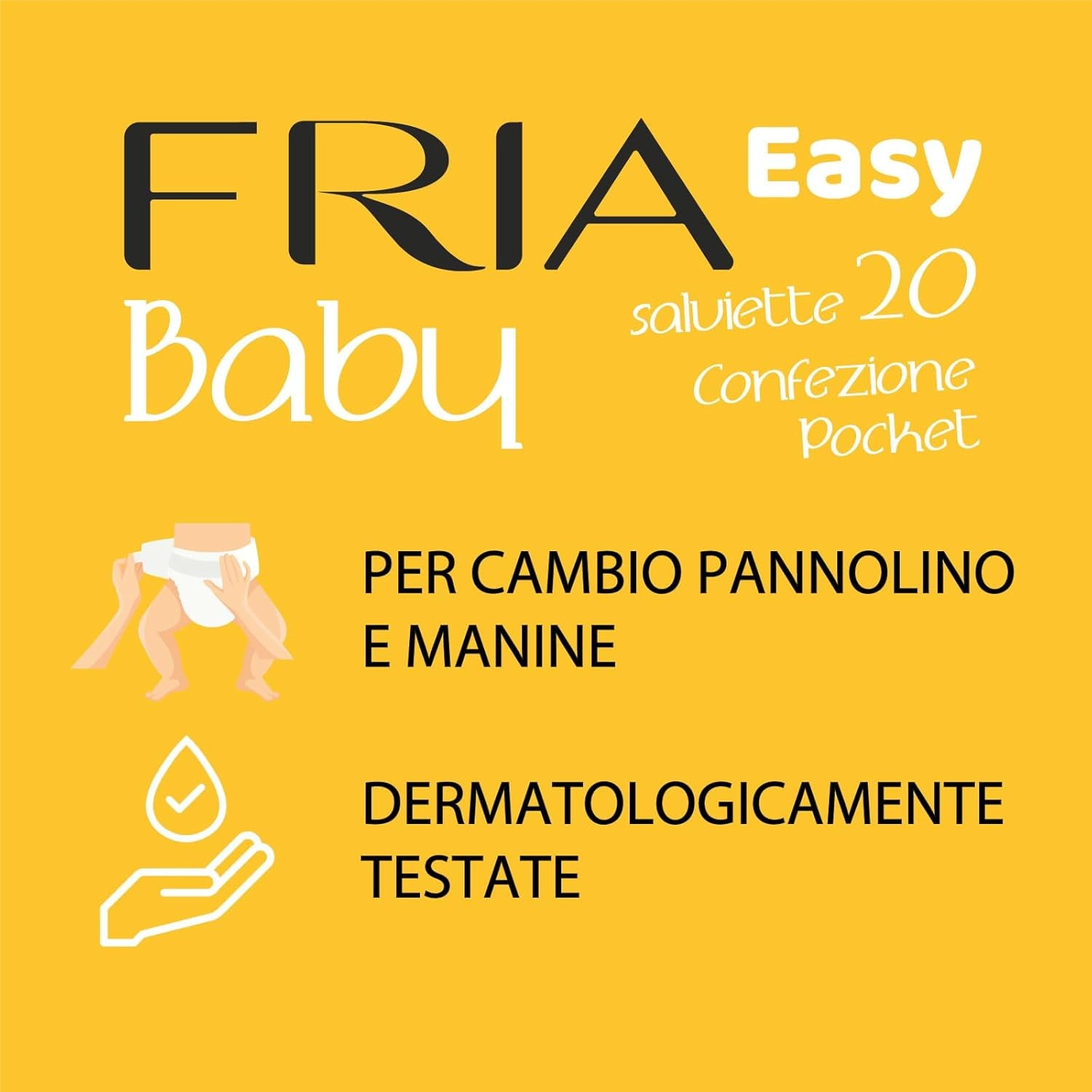 Easy Baby Feuchttücher mit Aloe Vera und Honigextrakt, feuchtigkeitsspendend für die Haut, dermatologisch getestet, Packung mit 20 Tüchern