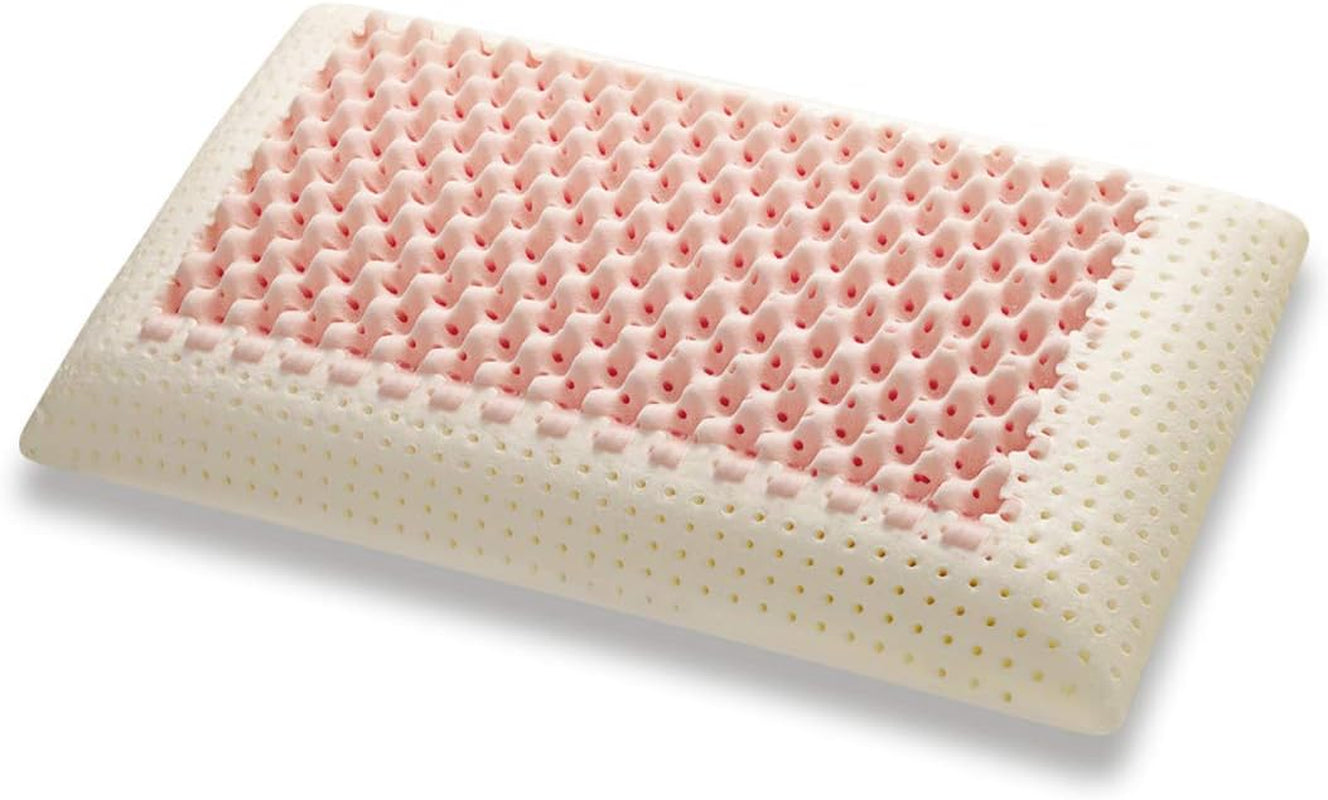 Marcapiuma - Pereche de perne de susținere a gâtului cu memorie - Miss & Mister - Parte ultra respirabilă - 100% acoperire din bumbac - Ortopedică - Pernă Visco Pillow Memory Foam - PRODUS MEDICAL - Fabricat în Italia Perne standard Naty Shop