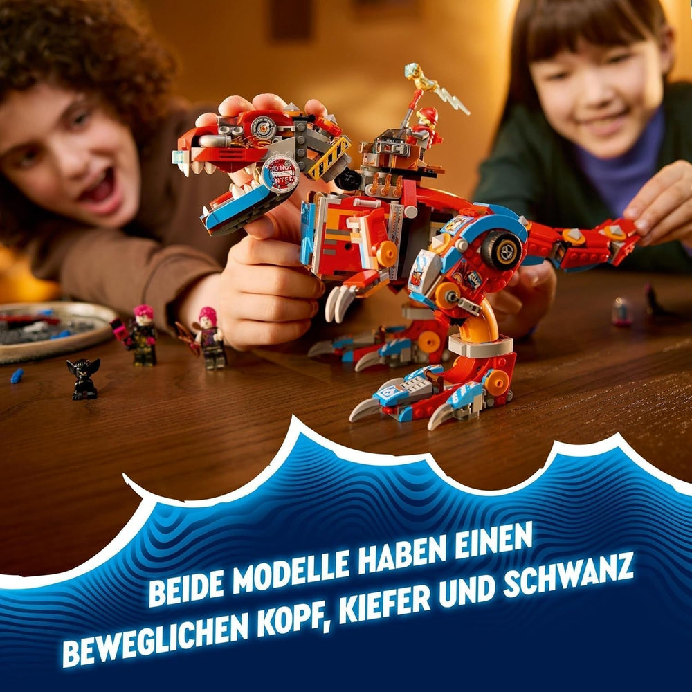 LEGO Dreamzzz 2-in-1 Coopers Dino-Mech C-Rex Spielzeug Pterodaktylus T.Rex Actionfigur für Jungen und Mädchen Kreatives Spielzeug-Abenteuerset Geschenk für Kinder ab 9 Jahren 71484 Bausets Beuche den LEGO-Store