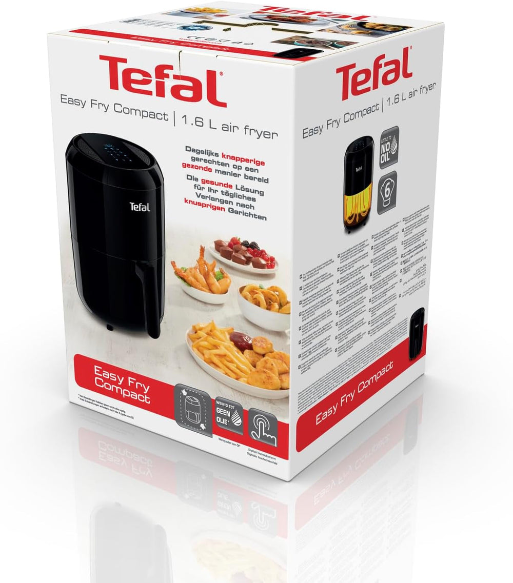 Tefal EY3018 Easy Fry Kompakte Heißluftfritteuse, 1,6 l, 6 Kochprogramme Haushaltsgeräte Naty Shop