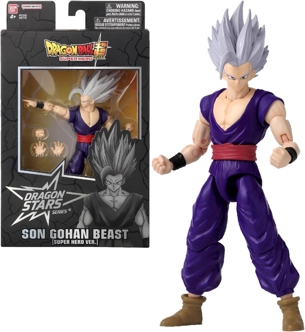 BANDAI - Dragon Ball Super - Figurina Dragon Stars 17 Cm - Goku Ultra Instinct - Licența oficială Dragon Ball - Figura articulată Goku - Jucărie pentru copii 4+ ani - 35994J Action figures Naty Shop Son Gohan Beast (Dragon Ball Super Super Hero)