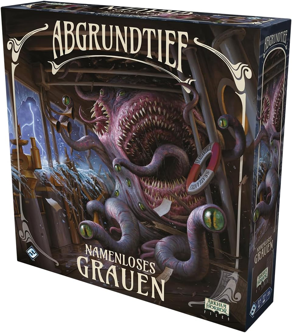 Fantasy Flight Games, Abyss – Horror ohne Namen, Erweiterung, Expertenspiel, Strategiespiel, 3-6 Spieler, ab 14 Jahren, 120-240 Minuten, deutsch, mehrfarbig, bunt