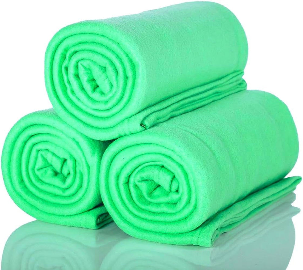 ALCLEAR 3 Stück Öko-Tex-Fleecedecken, Farbe: Anthrazit, große Größe 130 x 160 cm, über 200 g/m2, Sofadecke, Sofadecke, Decke, Wohnzimmerdecke, Picknickdecke, Sofaüberwurf, Decke, Betten und Decken. Besuchen Sie den ALCLEAR-Store. Mintgrün, 3 Stück, 130 x 160 cm