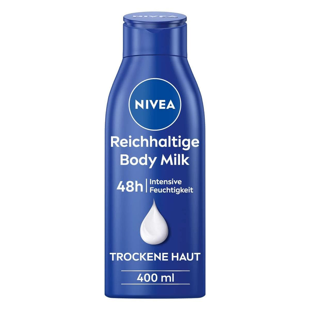 NIVEA Rich Body Milk, intensiv pflegende Körpercreme mit Mandelöl, 400 ml Dusche und Bad Naty Shop