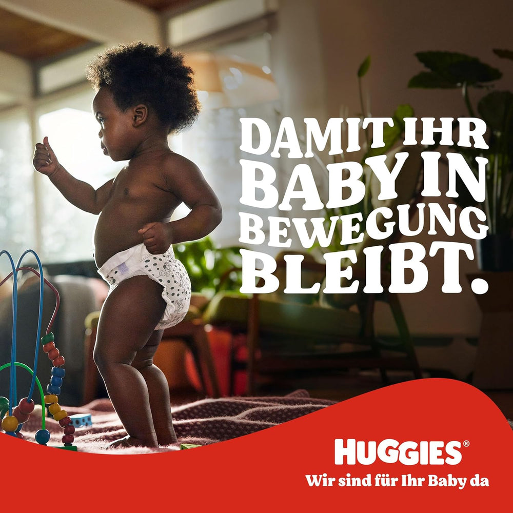 Huggies Babywindeln Little Movers, Disney-Design, Größe 4, 150 Stück (3 x 50), Monatsbox