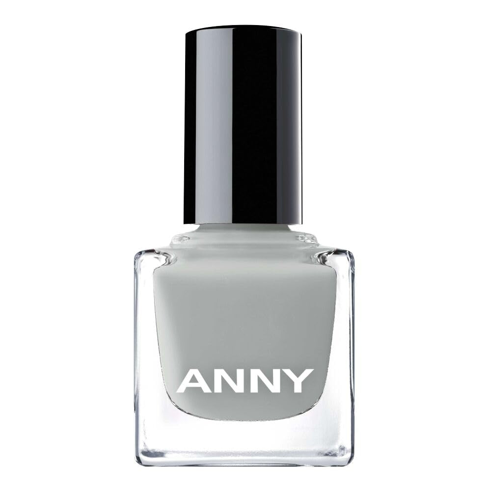 ANNY Nagellack – hochwertiger Farb-Nagellack mit langanhaltendem Glanz, splitterfest und schnell trocknend, Farbe: künstlerischer Stil – kühles Grau – 15 ml