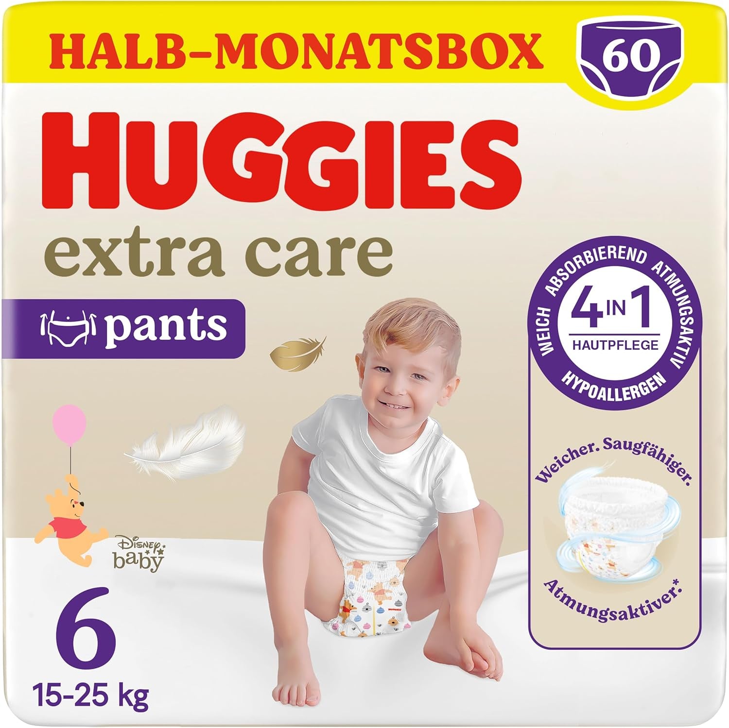 Huggies Extra Care Pants Disney Design Größe 5 68 Windeln (2x34) Halbmonatsbox