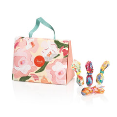 Geschenkbox mit Ovetti di Cioccolato-Kollektion Camelia 200 g