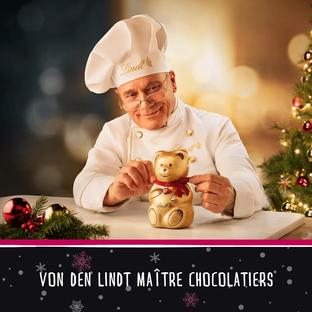 Lindt-Schokolade | HALLO Mini-Weihnachtsmann | 50g | 5 Mini Moși Moși (je 10g) aus feiner Vollmilchschokolade | Weihnachtliche Schokoladenfiguren für Groß und Klein
