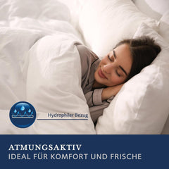 Billerbeck Lina Superlight Steppdecke – Leinendecke – 155 x 220 cm – Sommerdecke, kühlende Steppdecke, leichte Sommerdecke – 70 % Leinen, 30 % Baumwolle, weiß Steppdecken und Steppdecken Naty Shop