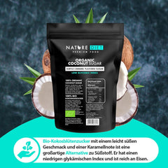 Bio-Kokoszucker, Karamellgeschmack, 1,5 kg Süßstoffe Naty Shop