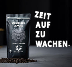 Black Dragon Espresso 100% Robusta - Boabe de cafea prăjite extra tari - Cafea foarte tare și corpolentă, cu conținut ridicat de cafeină - Espresso foarte tare