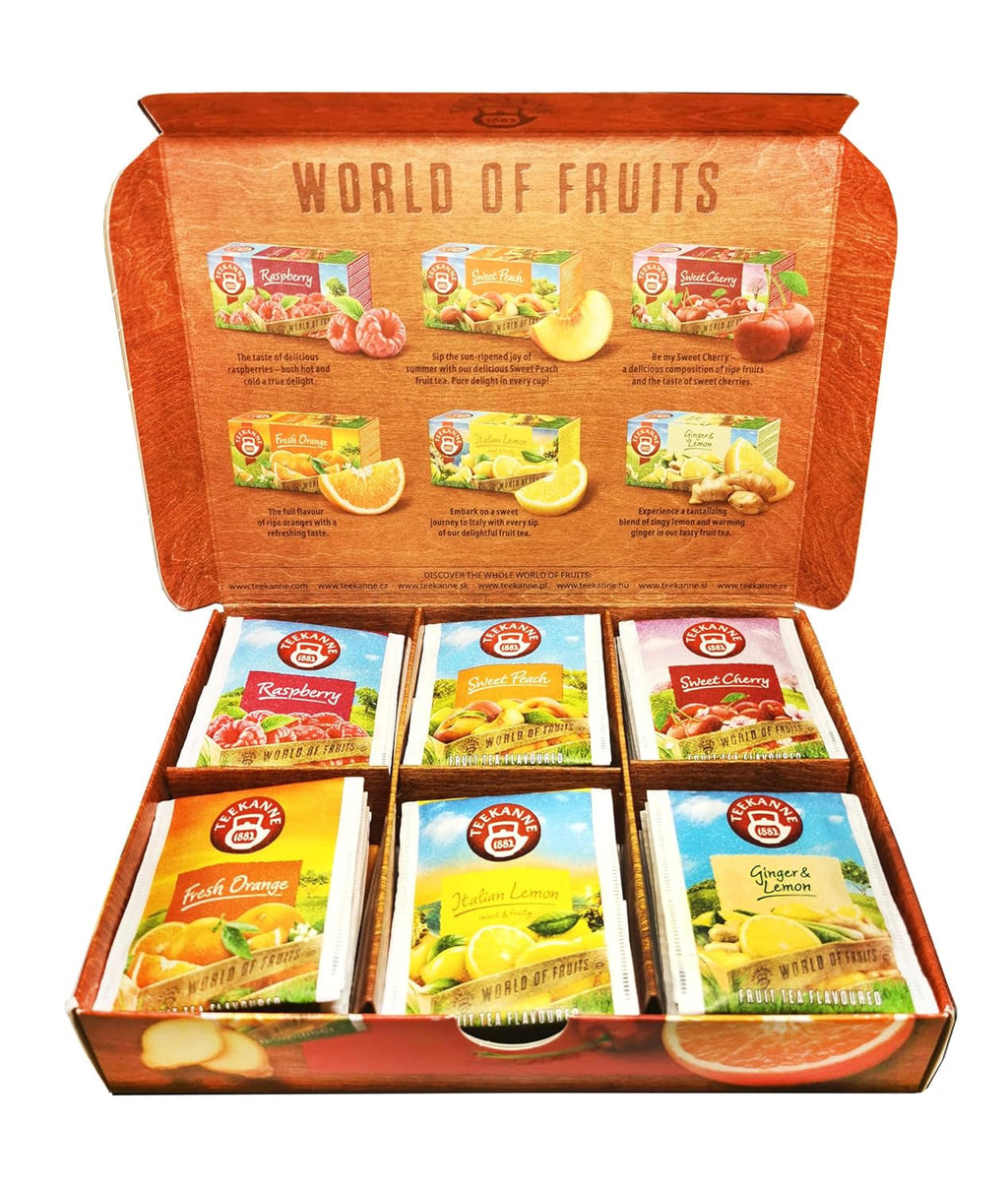 Teekanne World of Fruits (EDIȚIE NOUĂ) - Cutie cu selecție de ceaiuri de fructe - 6 arome * 5 pliculețe
