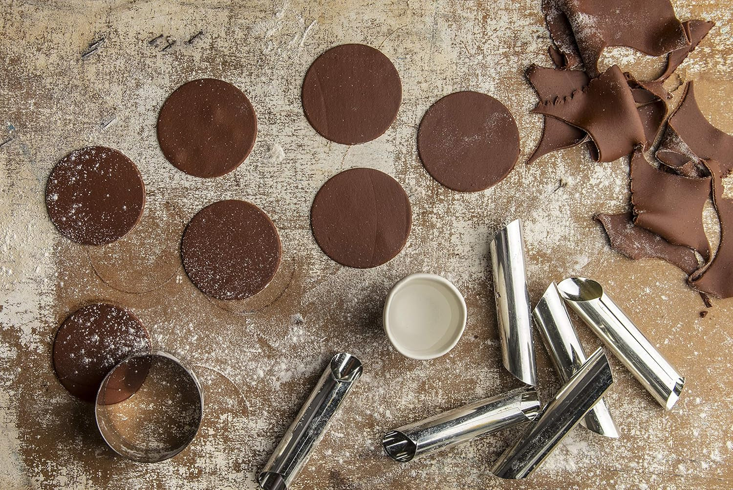 0060212 Cannoli Siciliani Metal 12x2 cm Pachet de 6