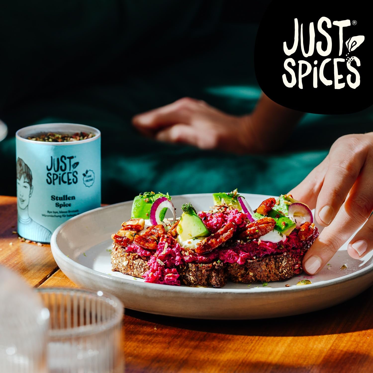 Just Spices Stullen Spice I Würze belegte Brote mit 13 leckeren Zutaten in einem Gewürzmix I Gewürzdose, 50 g