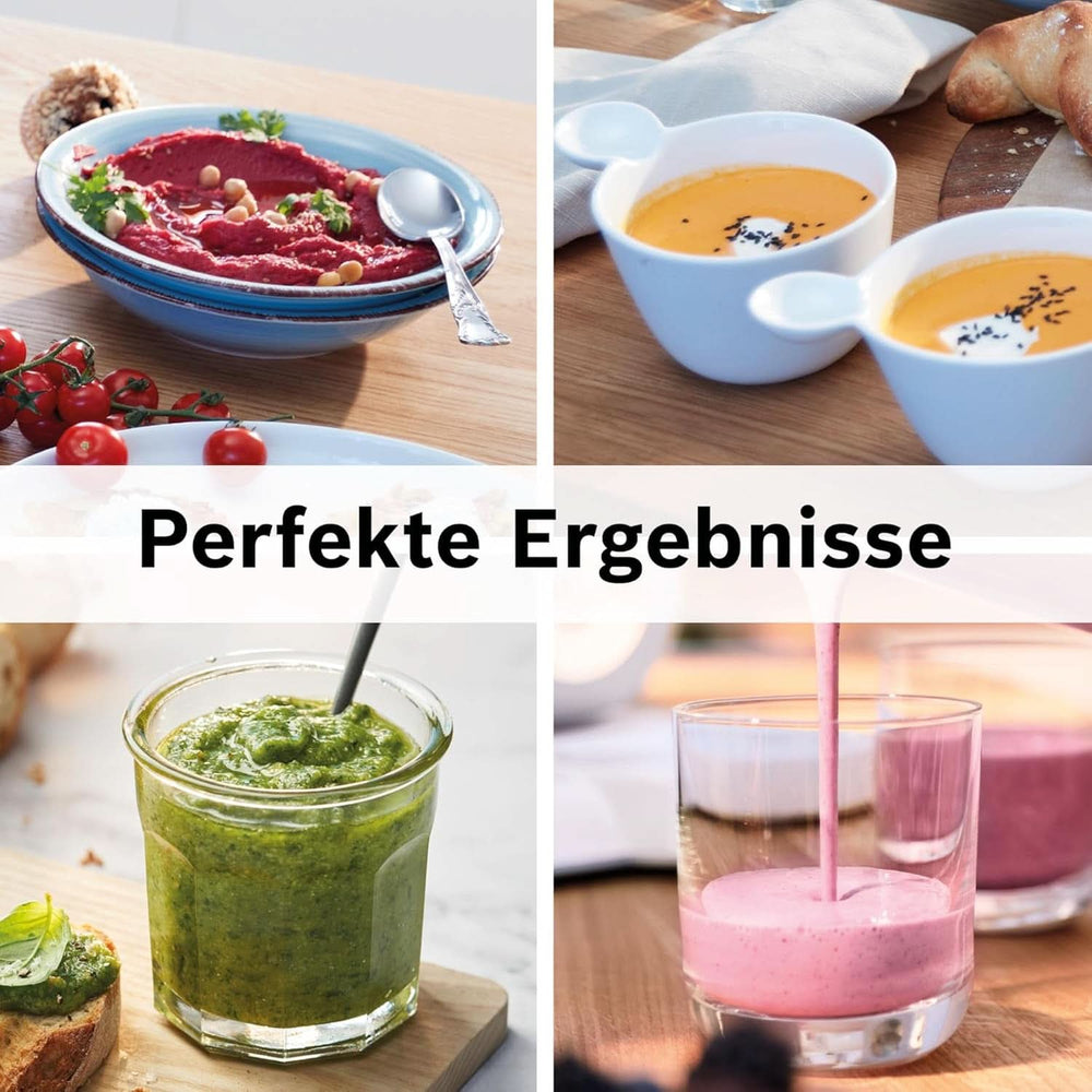 Bosch Standmixer Vitapower Serie 4 MMB6141B, Hochwertige Edelstahl-Klingen, 1.5L Tritan-Mixbehälter, Spülmaschinengeeignete Teile, 30.000 U/Min, 1200 W, Schwarz Kitchen Naty Shop