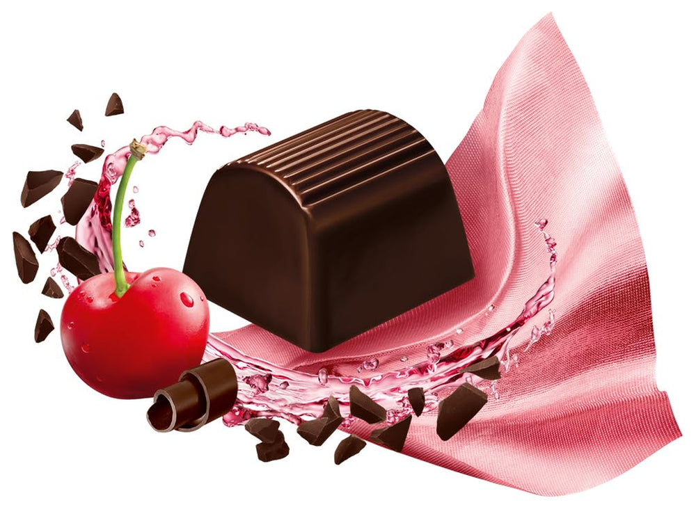 Ferrero Mon Chéri Heart – Schokoladengeschenk zum Valentinstag für Sie und Ihn – Knusprige Schokolade, fruchtiger Likör und aromatisierte Kirschen – Für Valentinstag, Muttertag und Ostern – 1 Packung à 147 g