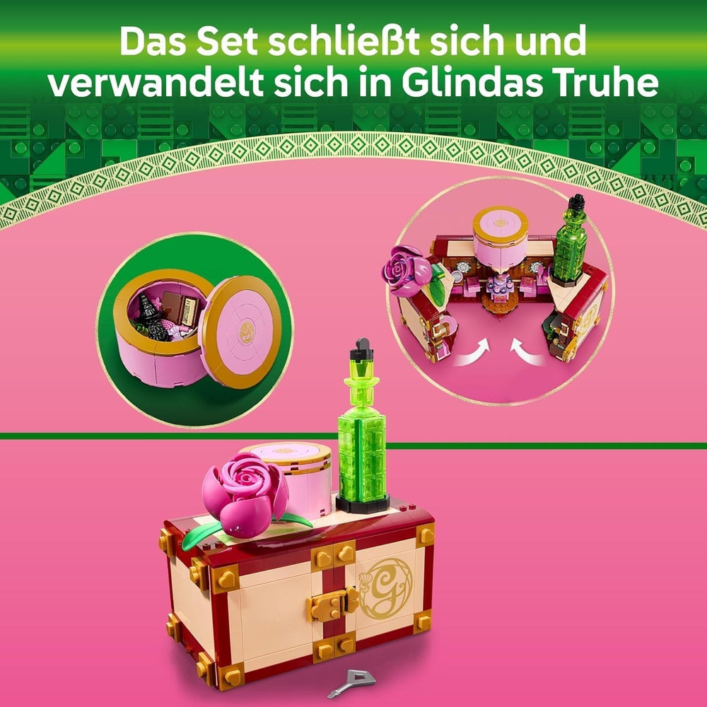 LEGO Schlafzimmer der bösen Glinda und Elphaba – Puppenhaus mit 2 Mini-Puppen von Witches of Oz, coolen Accessoires wie Blumen und Outfits – Kreatives Spielzeug für Mädchen ab 8 Jahren und Fans – 75683 Bausätze Besuchen Sie den LEGO-Store