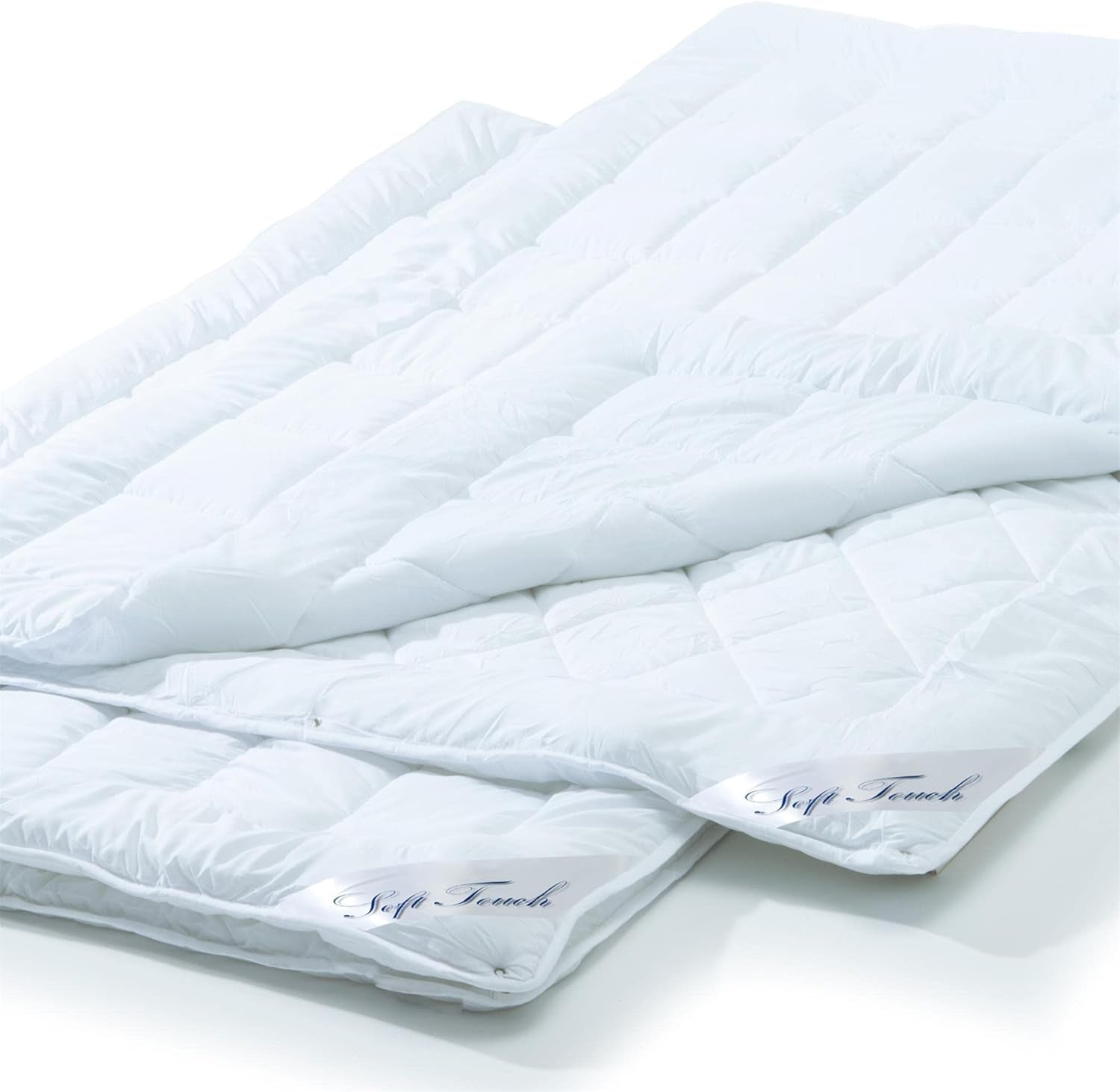 Aqua-Textil Soft-Touch-Set für Kinder, Bettdecke 100 x 135 cm, 250 g und 350 g, mit Kissen 40 x 60 cm, 150 g, Bettdecke 4 Jahreszeiten, Klimakontrolle, Öko-Tex, Bettdecken und Steppdecken, Naty Shop 2 x 150 x 220 cm, 4 Jahreszeiten