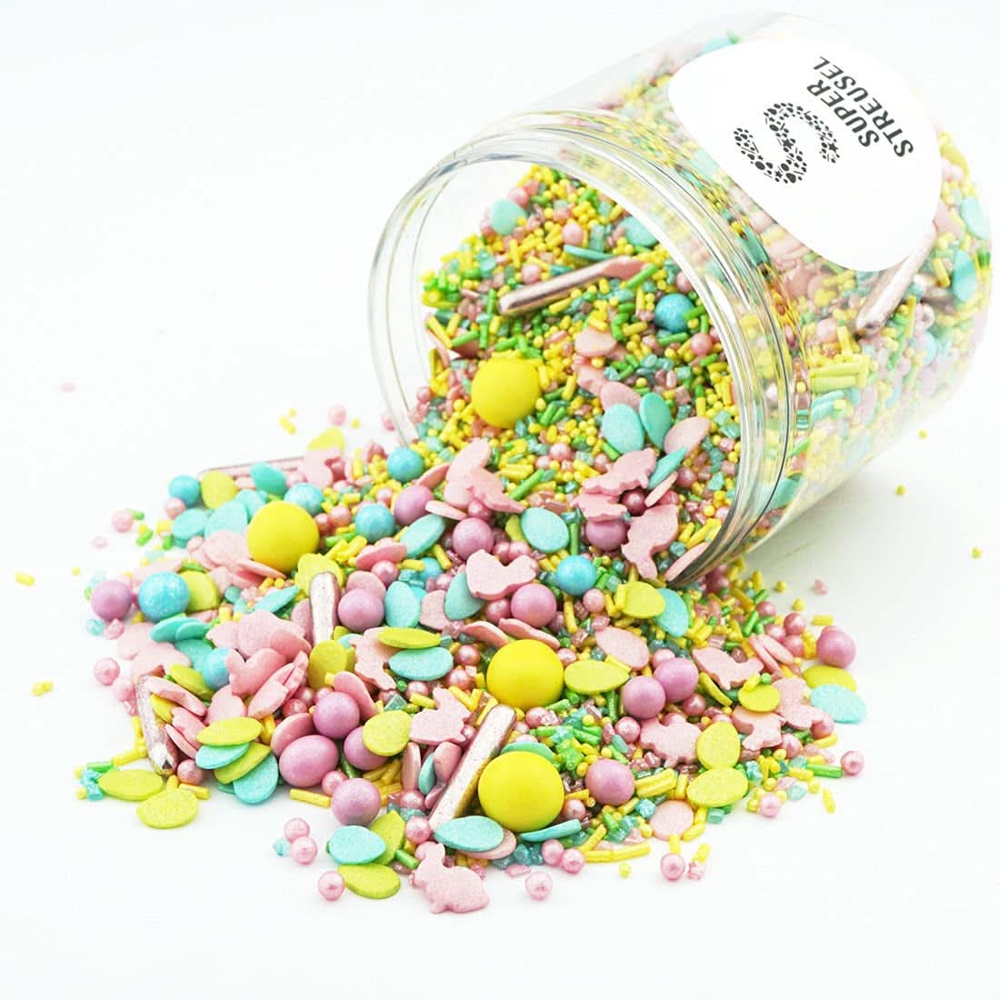 Super Sprinkles, Hoppladihopp, Streusel mit Ostermotiven, 90 Gramm Naty Shop 180 Gramm