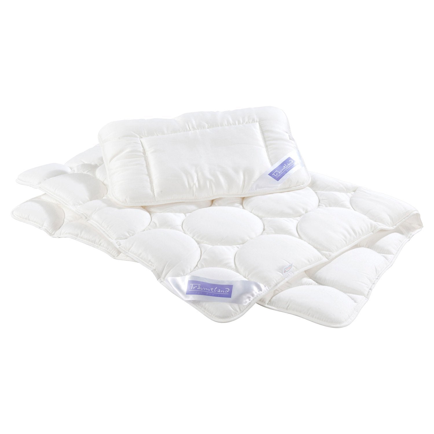 Dreumeland Tencel-Bettwäscheset, Größe 80 x 80 cm + 35 x 40 cm Bettdecken und Steppdecken Naty Shop Standardtitel