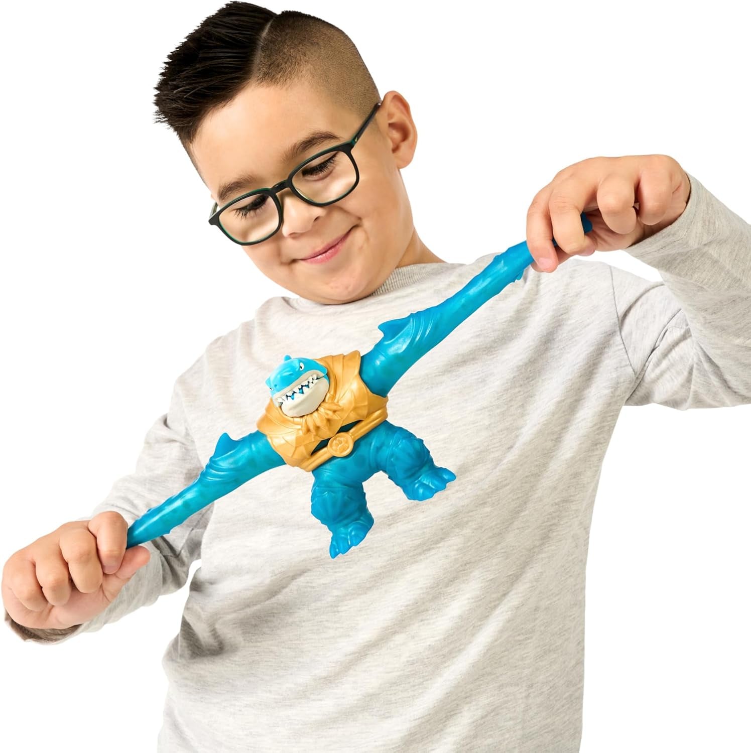 Heroes of Goo Jit To Deep GOO Sea Hero Pack cu Thrash. Figură de acțiune super elastică și extensibilă cu umplutură specială de slime și falcă mobilă Action figures Naty Shop