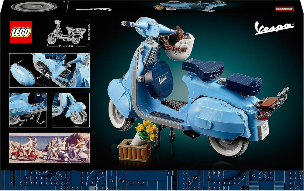 LEGO Icons Vespa 125, baubares Motorradmodell, italienischer Vintage-Roller, Modellbausatz für Erwachsene, Ausstellungsstück als Raumdekoration, Geschenke für Frauen und Männer 10298 Bausätze Besuchen Sie den LEGO-Store
