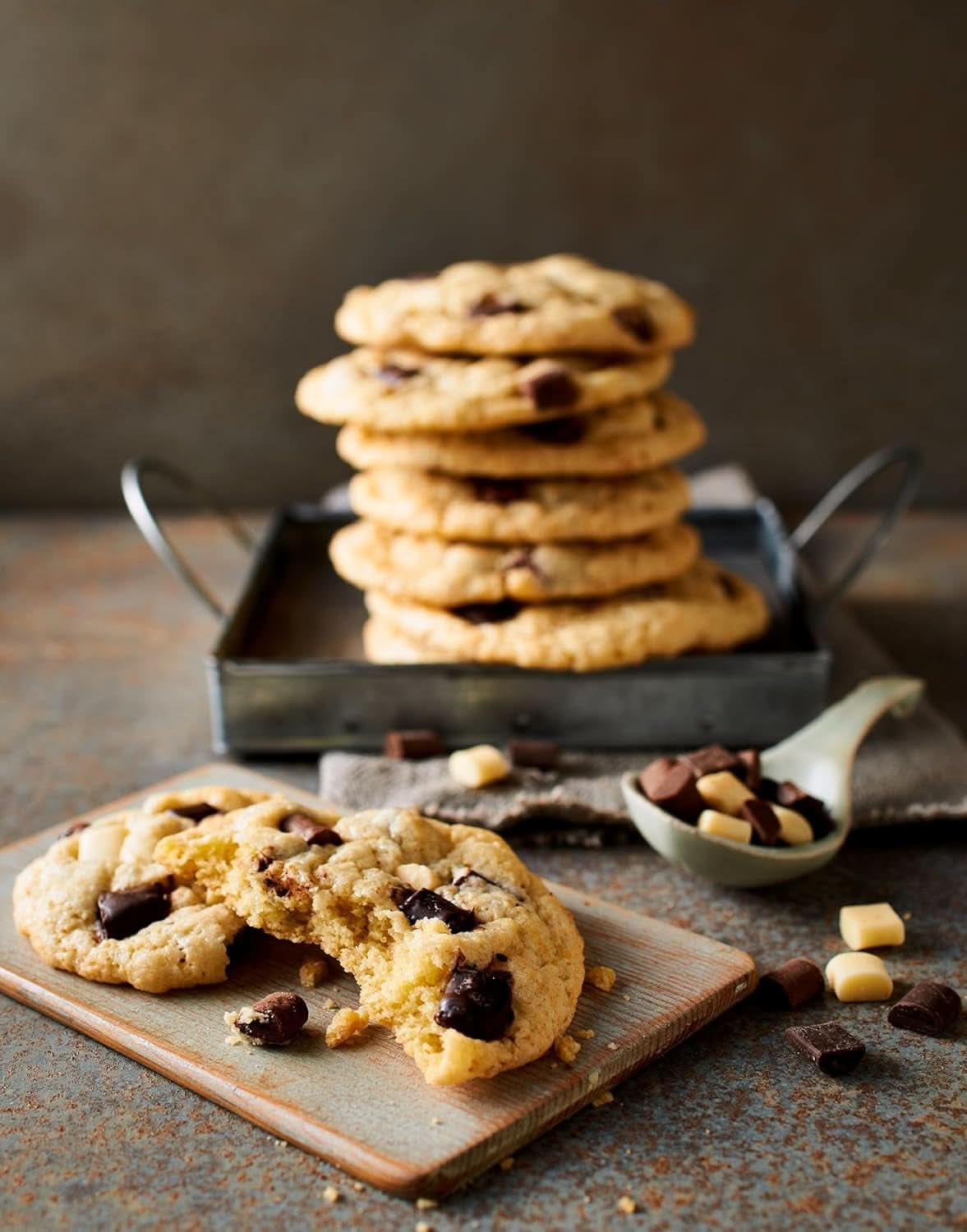 RUF, XXL dunkle Schokoladentropfen zum Backen, vegan, glutenfrei, 100 Gramm Glasuren und Dekor Naty Shop
