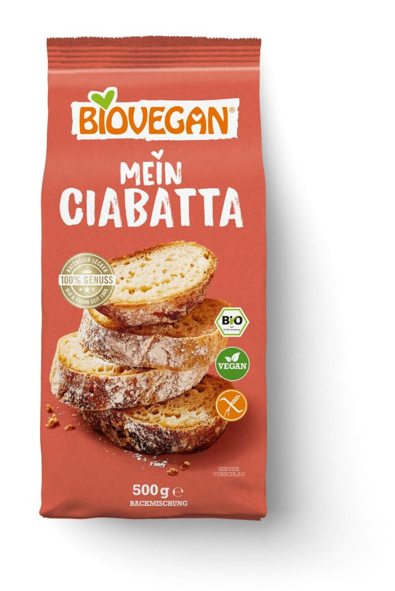 Biovegan Mein Ciabatta Backmischung Mischung zum Backen und Kochen Naty Shop 9 kg (1er Pack)