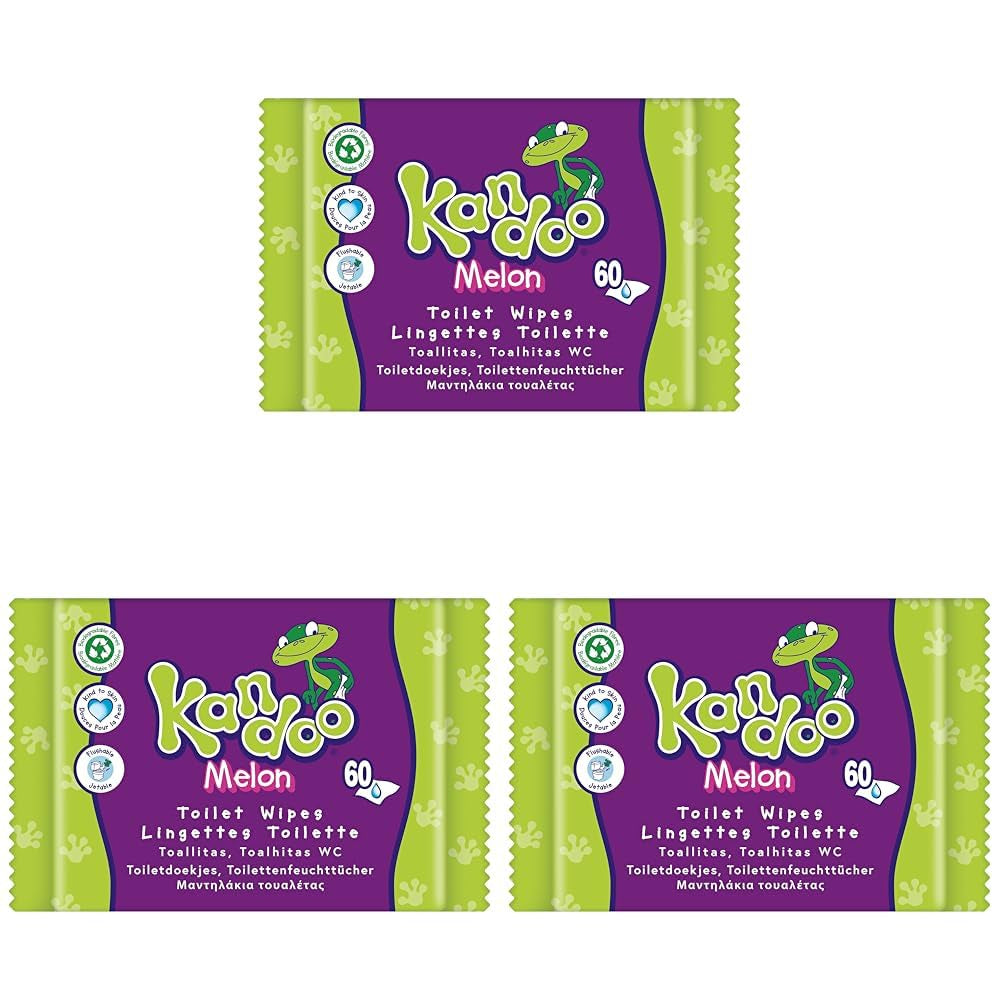 Șervețele umede Melon - spălabile - fabricate din 95% apă - fără parfum - fără plastic - testate dermatologic - Șervețele umede fabricată din 100% material celuloză vegetală - 12X60 șervețele