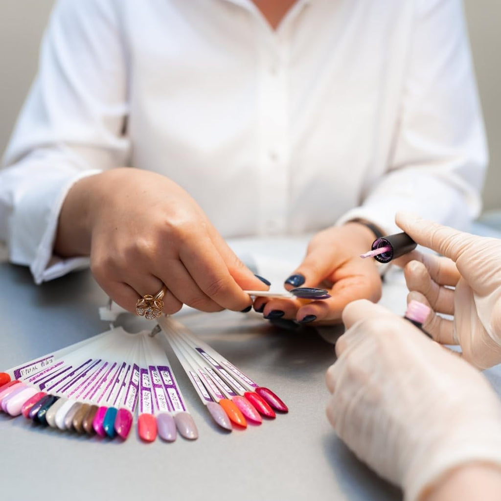 100 de accesorii pentru semnarea unghiilor, șabloane pentru unghii, cap rotund transparent și culoare naturală tip balet, accesorii pentru semnarea unghiilor, vine cu 2 autocolante digitale cu sclipici 1-100