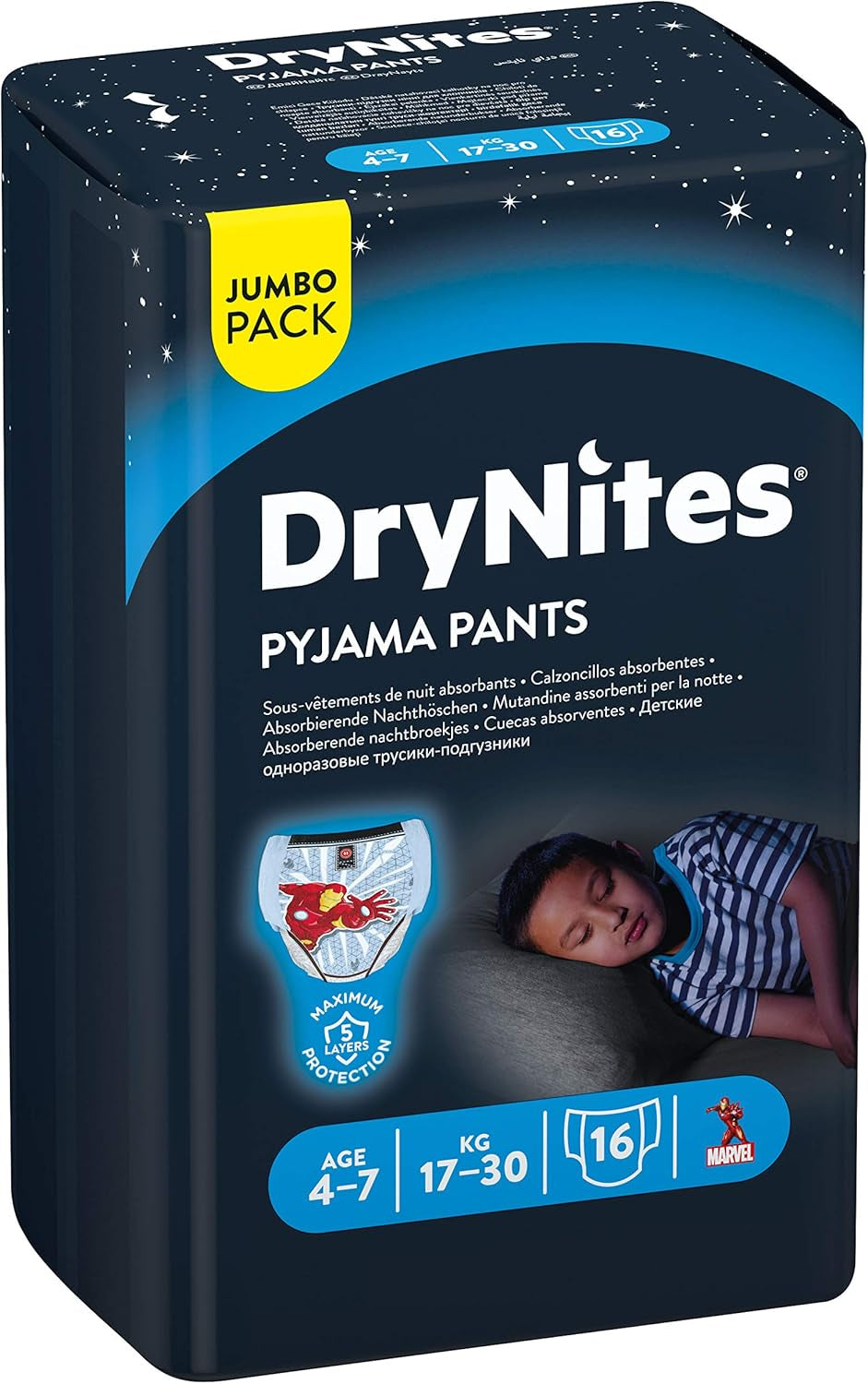 Huggies Jumbo Boy Windeln 17-30 kg, 16 Stück