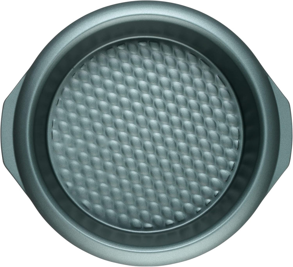 Progress BW09819G2EU7 Shimmer Kollektion, Runde Backform Aus Kohlenstoffstahl Mit Antihaftbeschichtung, Ideal Für Pies, Kuchen, Torten Und Quiches, 28 Cm, Grün Formen und Backbleche Naty Shop 28Cm Runde Pfanne