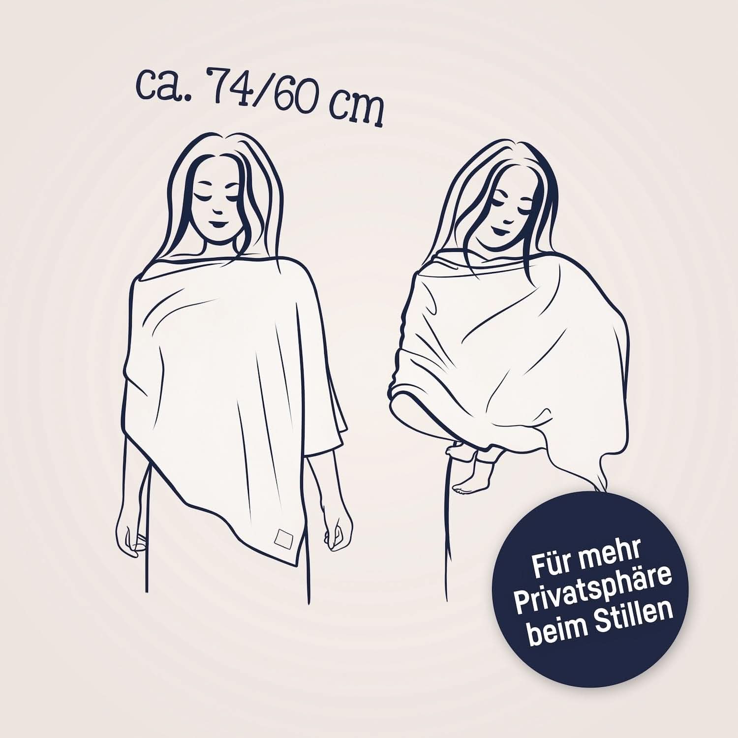 Julius Zöllner Stilltuch Aus 100 Prozent Jersey-Baumwolle, OEKO-TEX STANDARD 100, Made in Germany, Uni Tan Accessoires Essen und Stillen Bebe Naty Shop