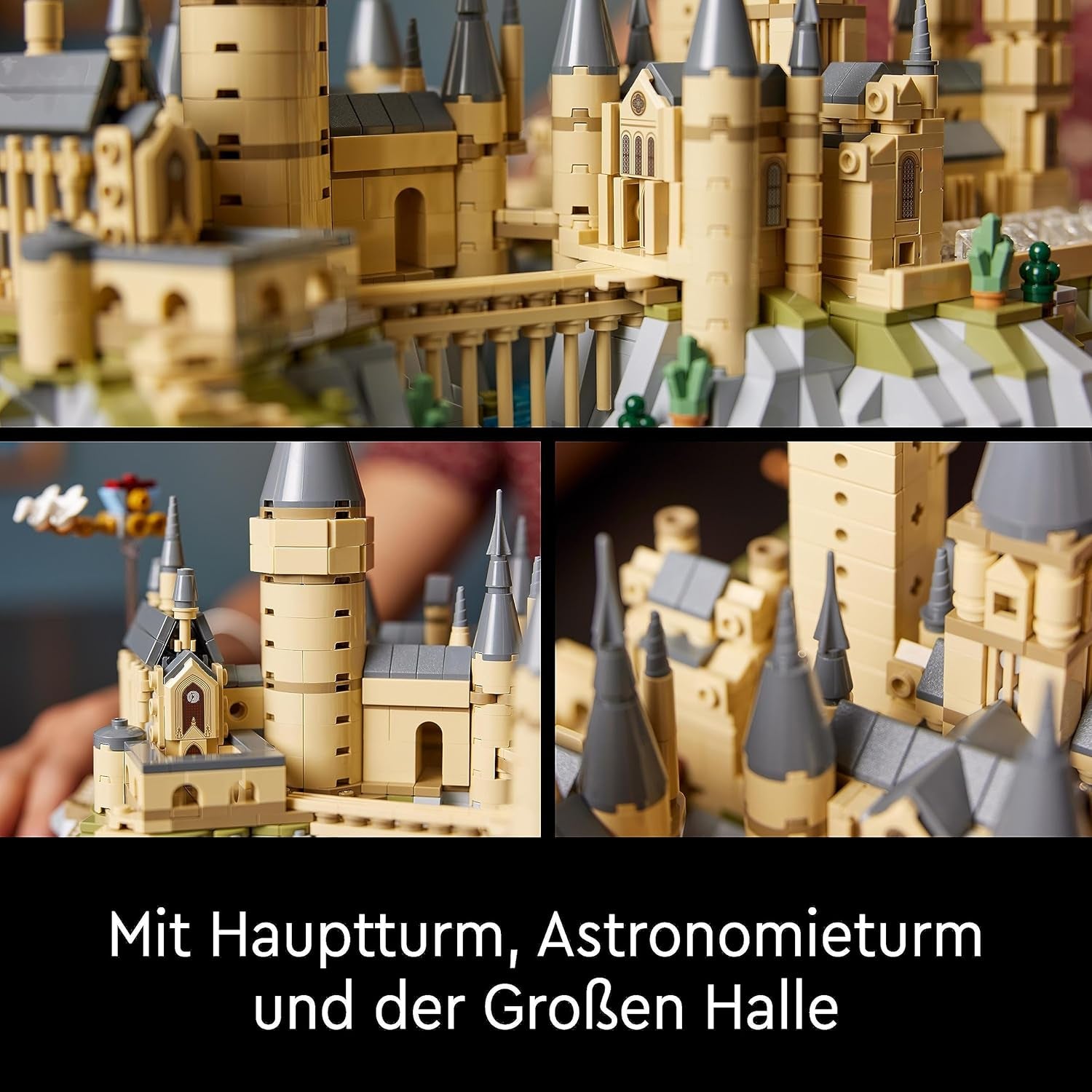 Schloss Hogwarts LEGO Harry Potter mit Schlossflügeln – Sammlungsset für Erwachsene, einschließlich Hauptturm und astronomischem Turm, Kammer des Schreckens und Architekten-Minifigur – Geschenk für Frauen – 76419 Bausätze Besuchen Sie den LEGO-Store